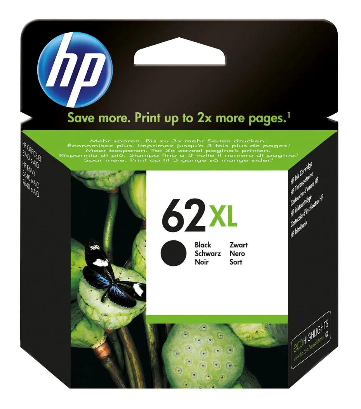 HP 62 blekkpatron