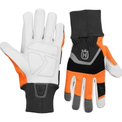 Husqvarna Functional hanske med sagbeskyttelse, skinn