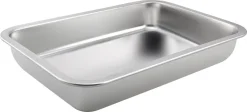 Ildfast form i rustfritt stål, 31,7 x 21,7 x 5 cm