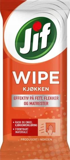 Jif Easy Wipe kjøkken rengjøringskluter, 30-pakning