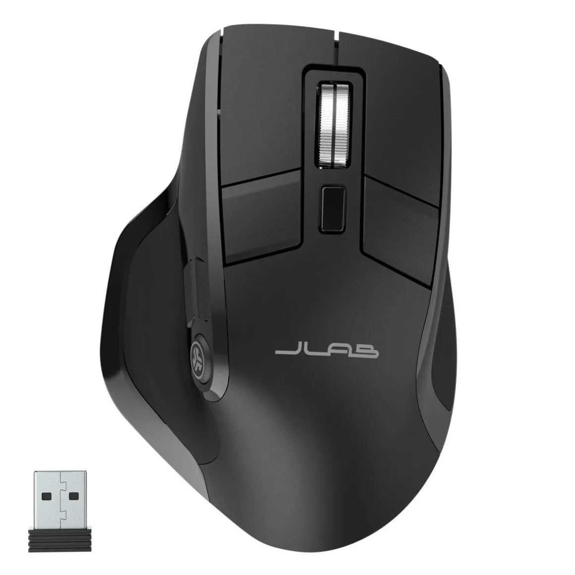 JLAB Epic trådløs mus med OLED-display, oppladbar