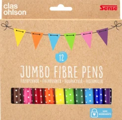 Jumbo tusjpenner 12 stk/pk