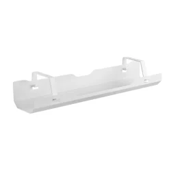 Kabelkanal for skrivebord, kabelskjuler i metall, hvit, 60 cm