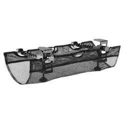 Kabelkanal for skrivebord med klemfeste, svart, netting