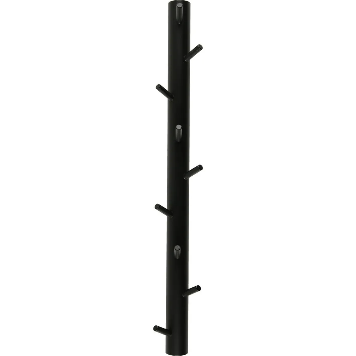 Knaggerekke vertikal, tre, 9 kroker, 72 cm