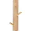 Knaggerekke vertikal, tre, 3 kroker, 24 cm