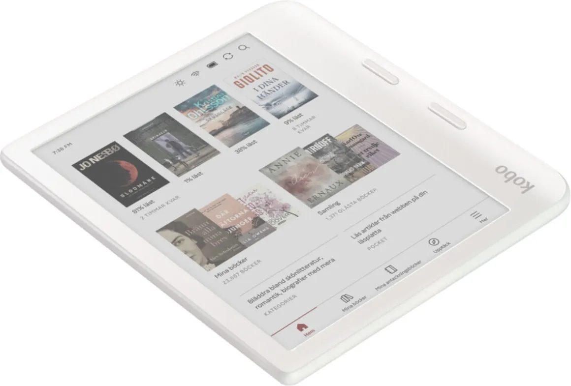 Kobo Libra Colour lesebrett med fargeskjerm på 7 tommer