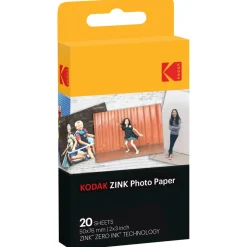 Kodak selvklebende ZINK-fotopapir 2x3 tommer