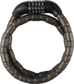Kodelås for sykkel og motorsykkel, svart, 18 mm 1 m