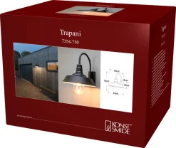 Konstsmide Trapani utelampe med skjerm IP44