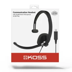 KOSS headset med mikrofon CS295 mono on ear, USB