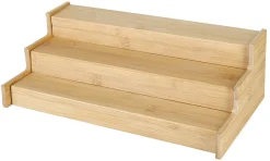 Krydderhylle i tre, 3 nivåer, uttrekkbar 31,2–56,4 cm