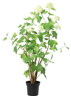 Kunstig hagehortensia, hvit, 98 cm