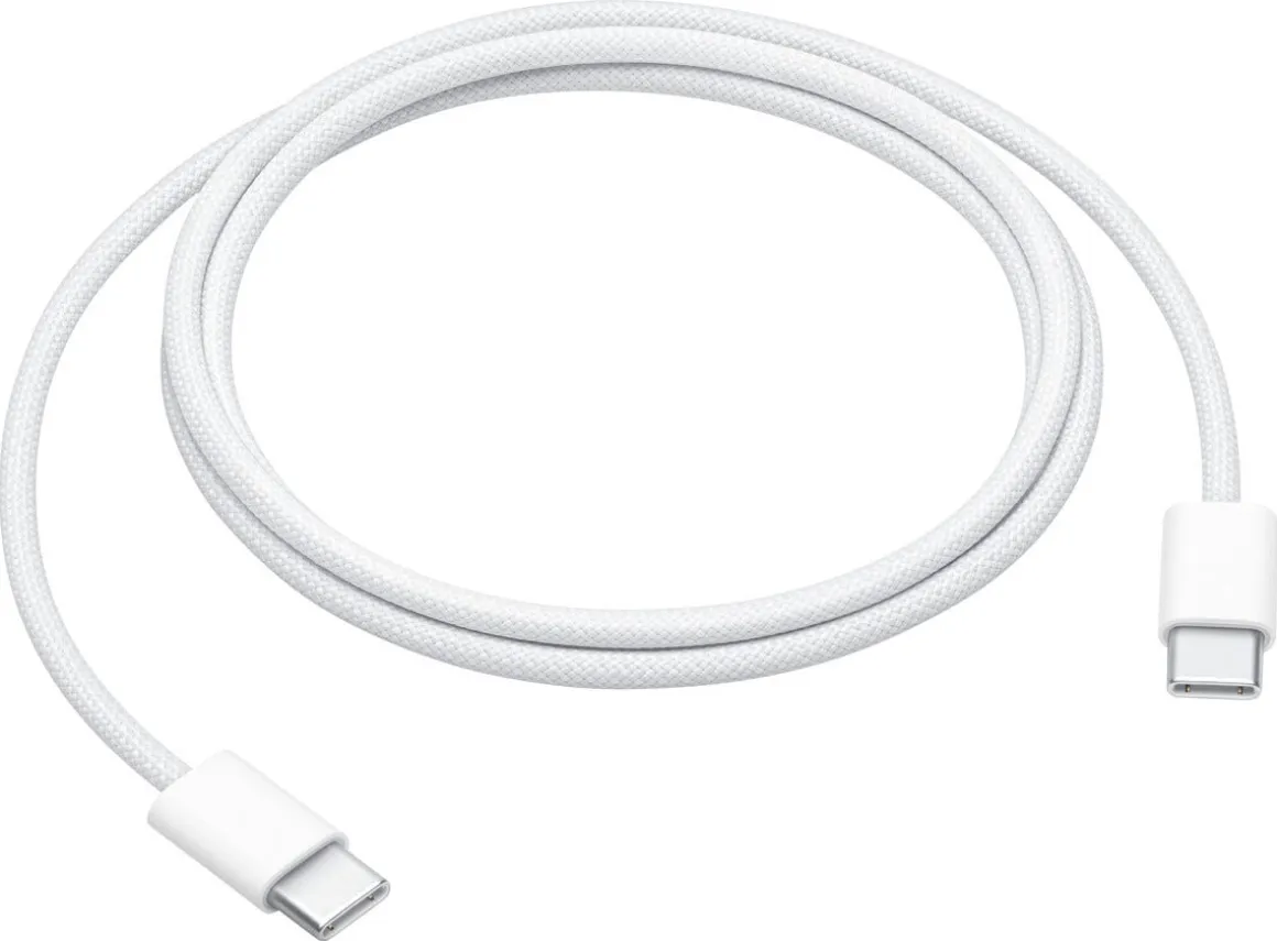 Ladekabel USB-C til USB-C, hurtiglading, 60 W, 1 m