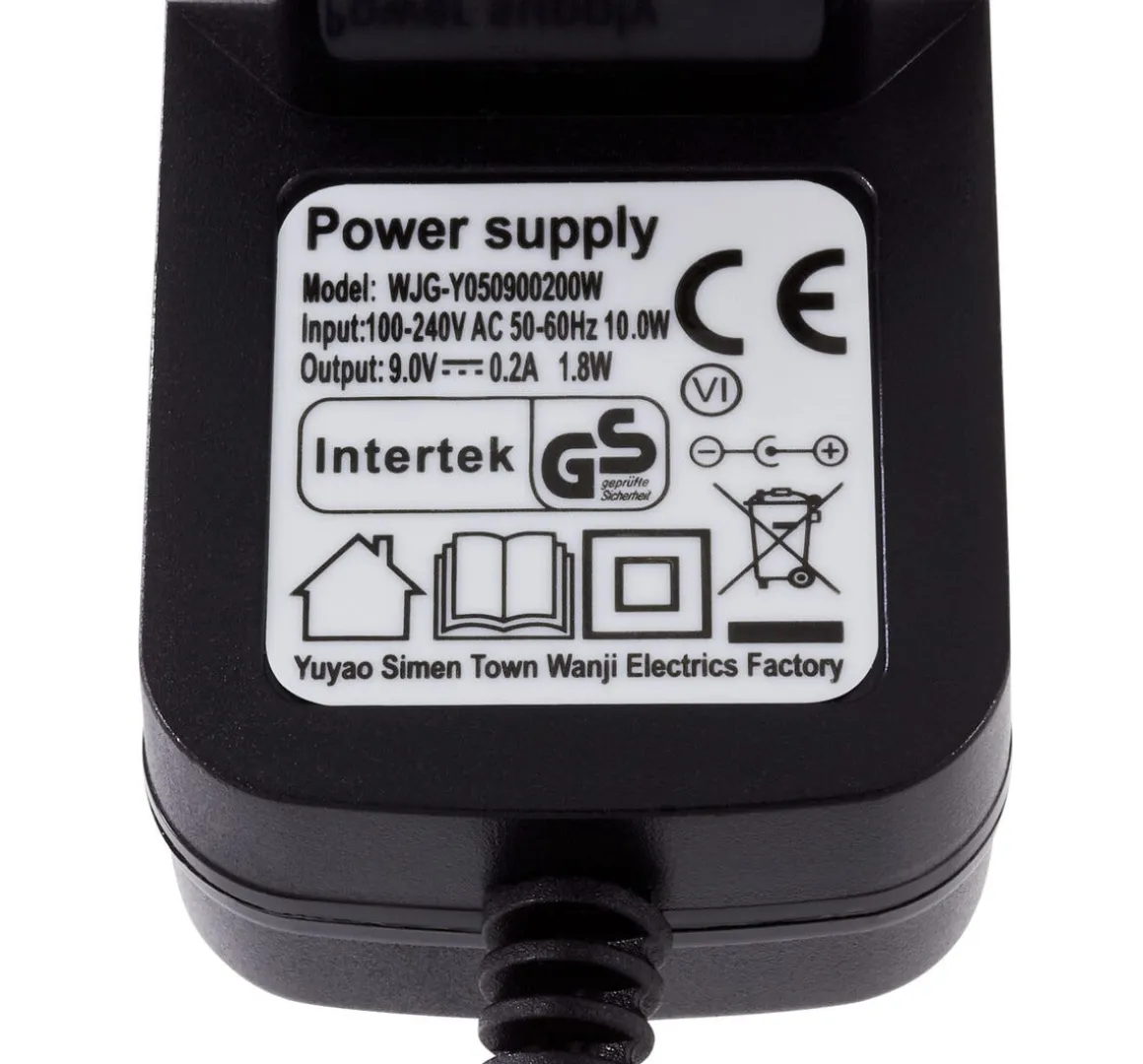 Lader 9 V DC/200 mA, Dry & Wet V8205