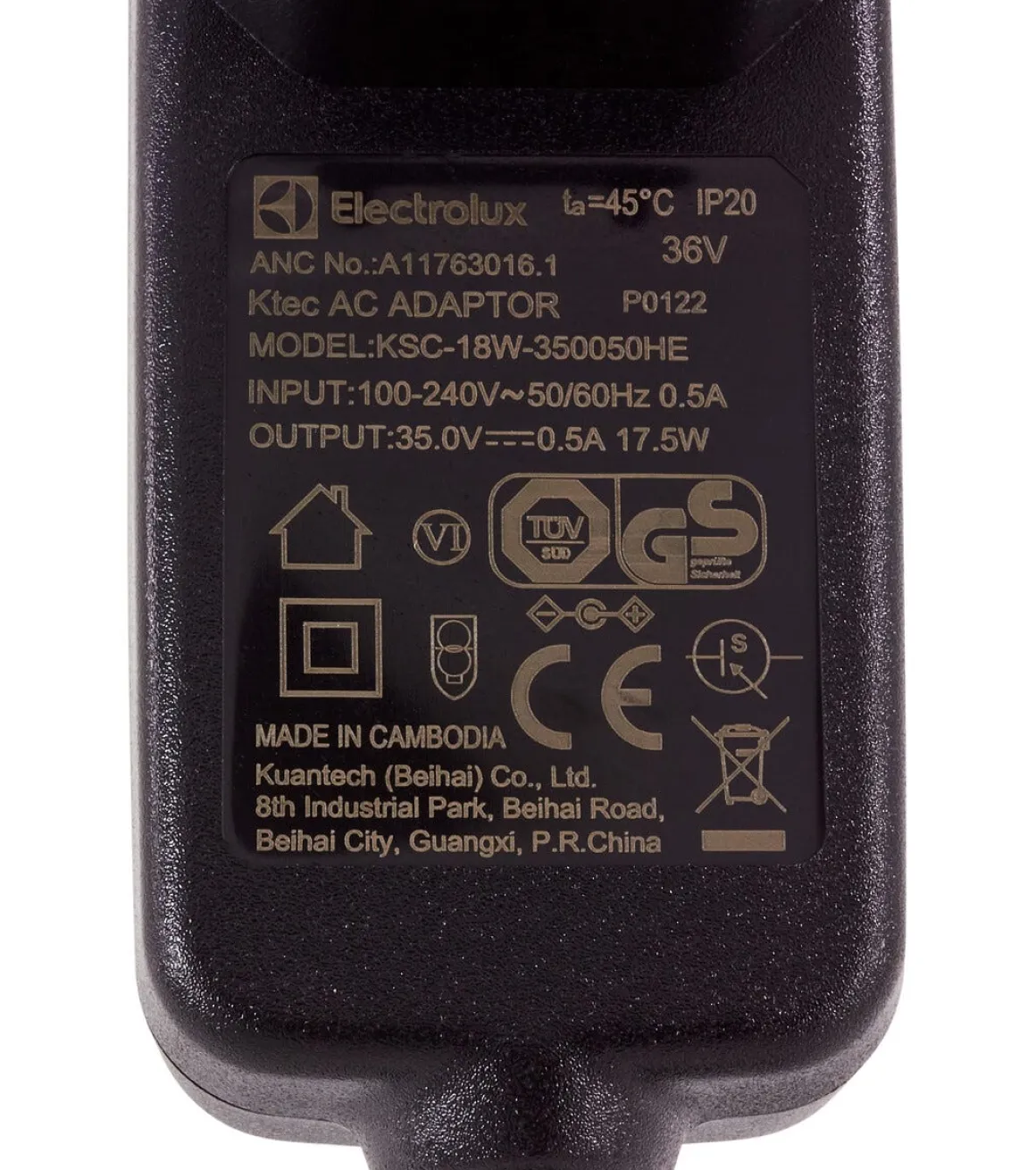 Lader til Electrolux skaftstøvsuger 21,6 V og 25 V