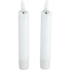 LED antikklys 15 cm med flakkende flamme, 2-pakning
