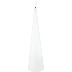 LED-kubbelys med flammende lys, hvit, konisk, innendørs