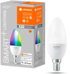 Ledvance Smart+ WiFi dimbar lyspære LED RGBW E14 4,9 W
