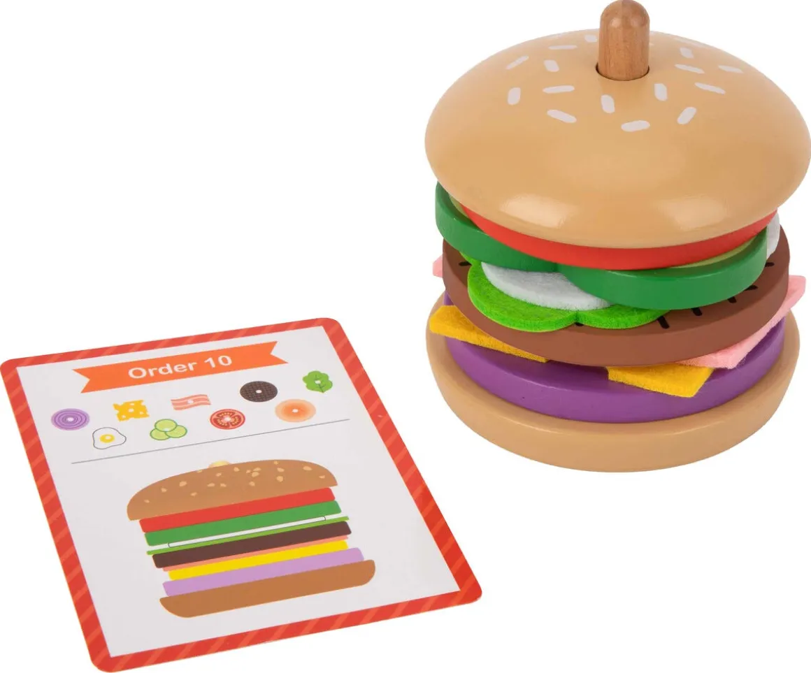 Lekesett hamburger i tre, 15 deler, fra 3 år