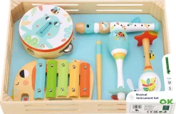 Lekesett med musikkinstrumenter, for barn fra 18 måneder