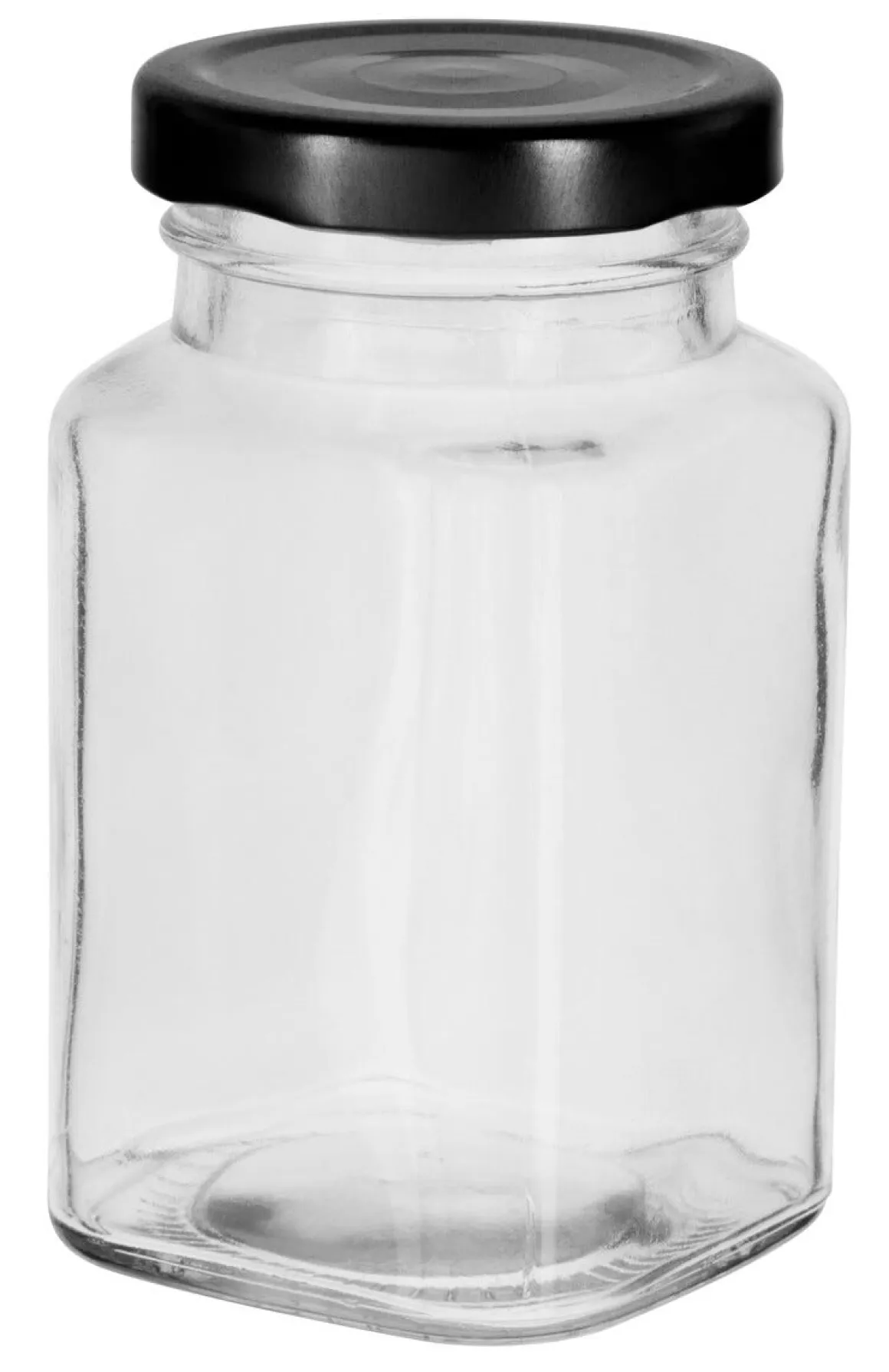 Liten glasskrukke med skrulokk 290 ml, 4-pakning