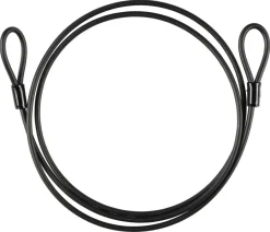 Låsvaier for sykkel og utemøbler svart, 8 mm, 2,5 meter