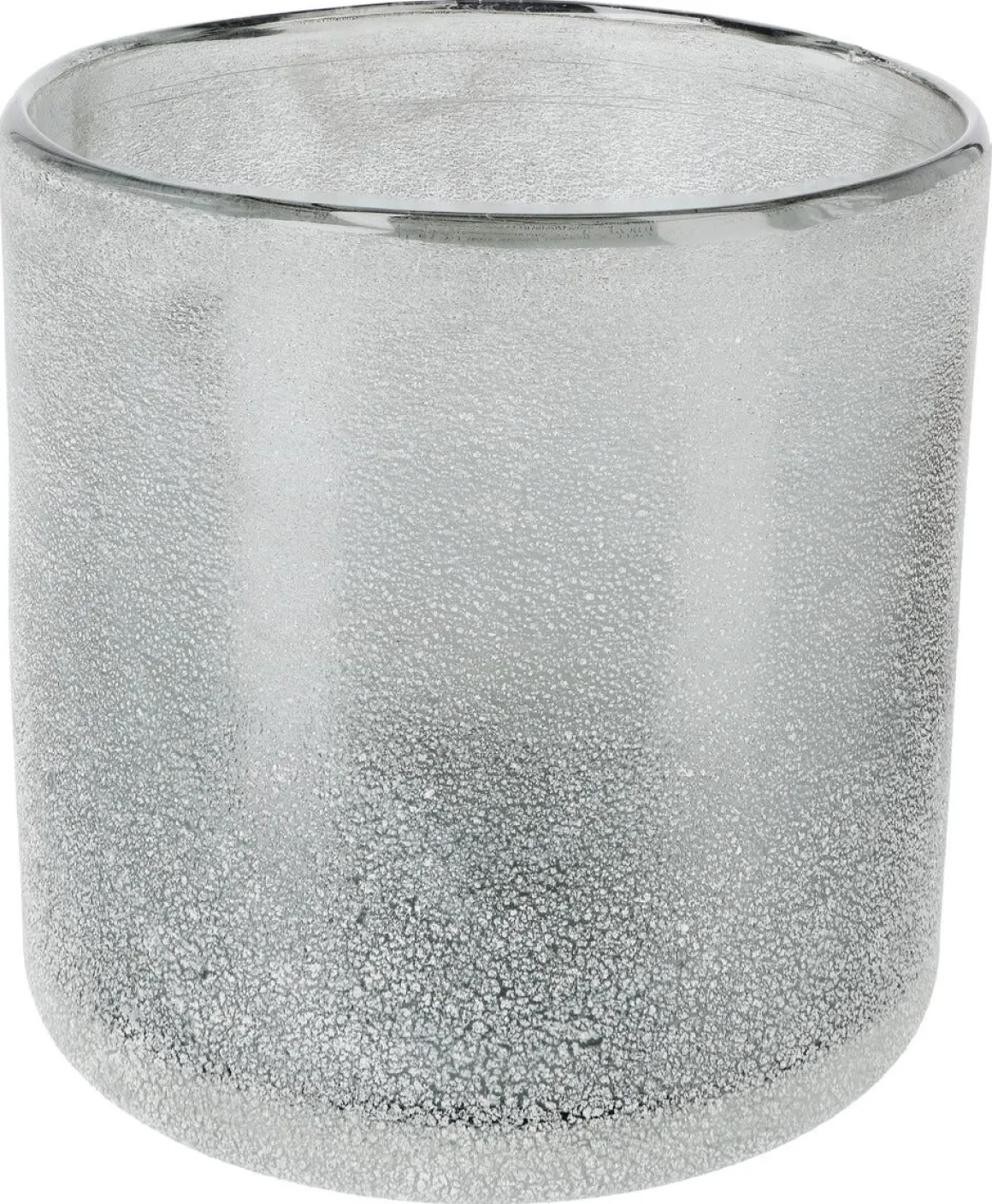 Lyslykt i frostet glass, grå