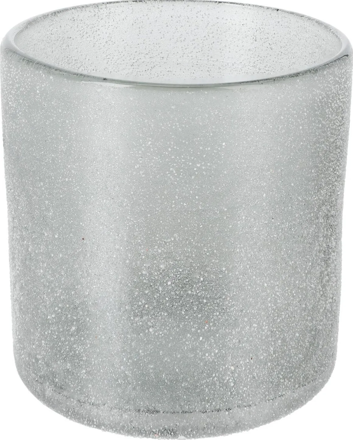 Lyslykt i frostet glass, grå