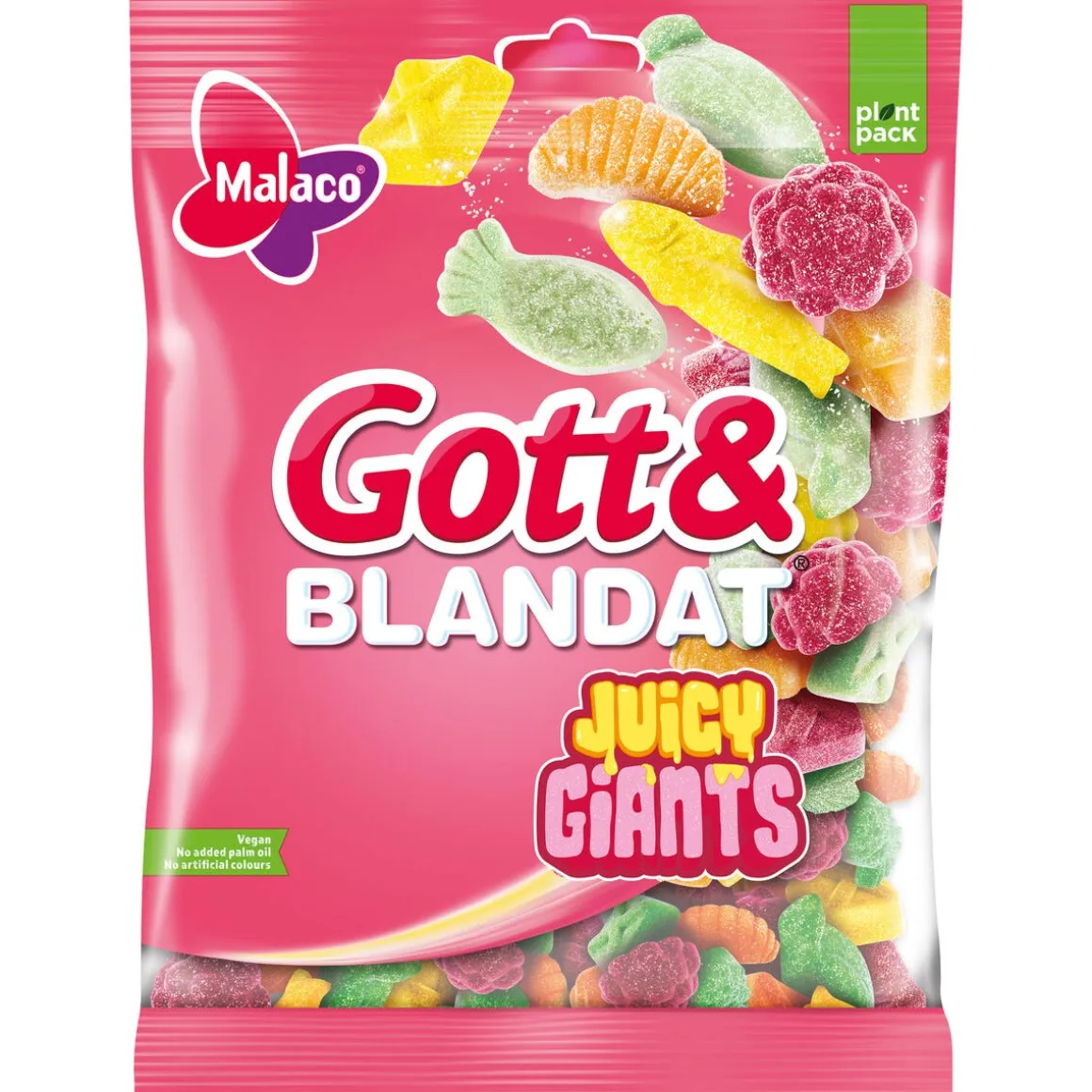 Malaco Godt & Blandet Juicy Giants, 480 g