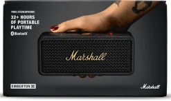 Marshall Emberton III Bluetooth-høyttaler, Black & Brass