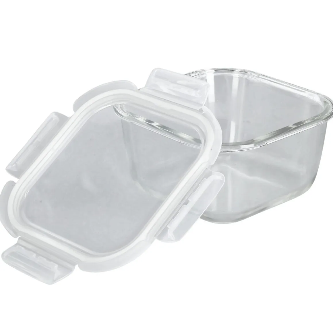 Matboks i glass kvadratisk 15 x 15 x 7,9 cm, 1 l
