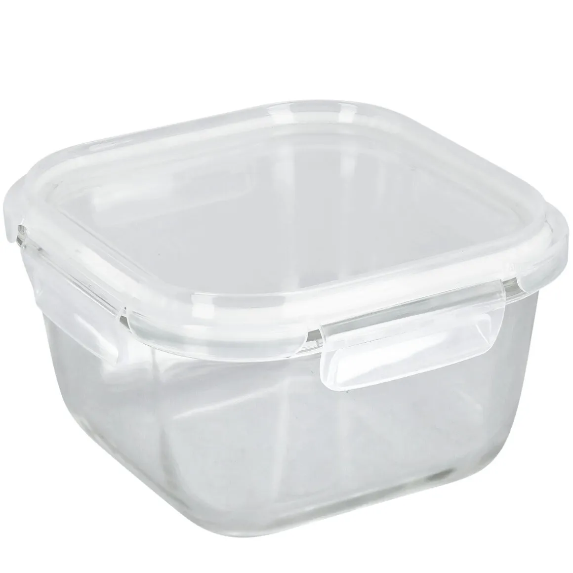 Matboks i glass kvadratisk 15 x 15 x 7,9 cm, 1 l