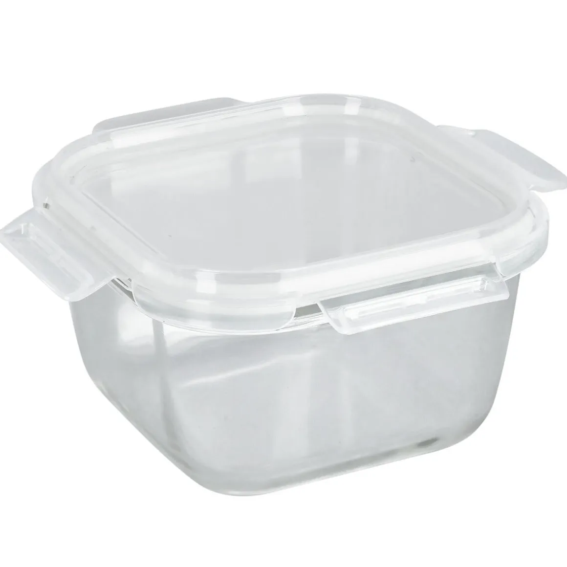 Matboks i glass kvadratisk 15 x 15 x 7,9 cm, 1 l