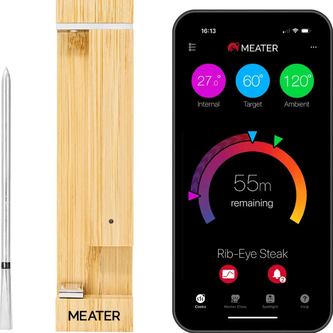 Meater Pro trådløst steketermometer Bluetooth, RTN-MT-MP201