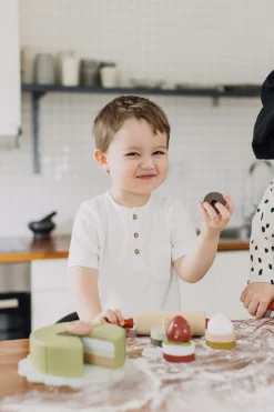 Micki kakefat med bakverk i tre, fra 3 år