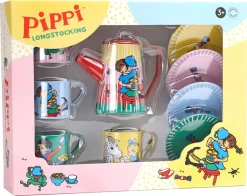 Micki Pippi dukkeservise i metall, 10 deler, fra 3 år