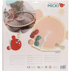 Micki rundt veveramme for barn 30 cm, fra 3 år
