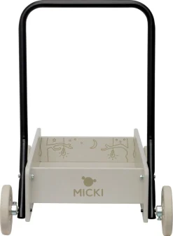 Micki klassisk gåvogn i tre, beige, fra 6 mnd