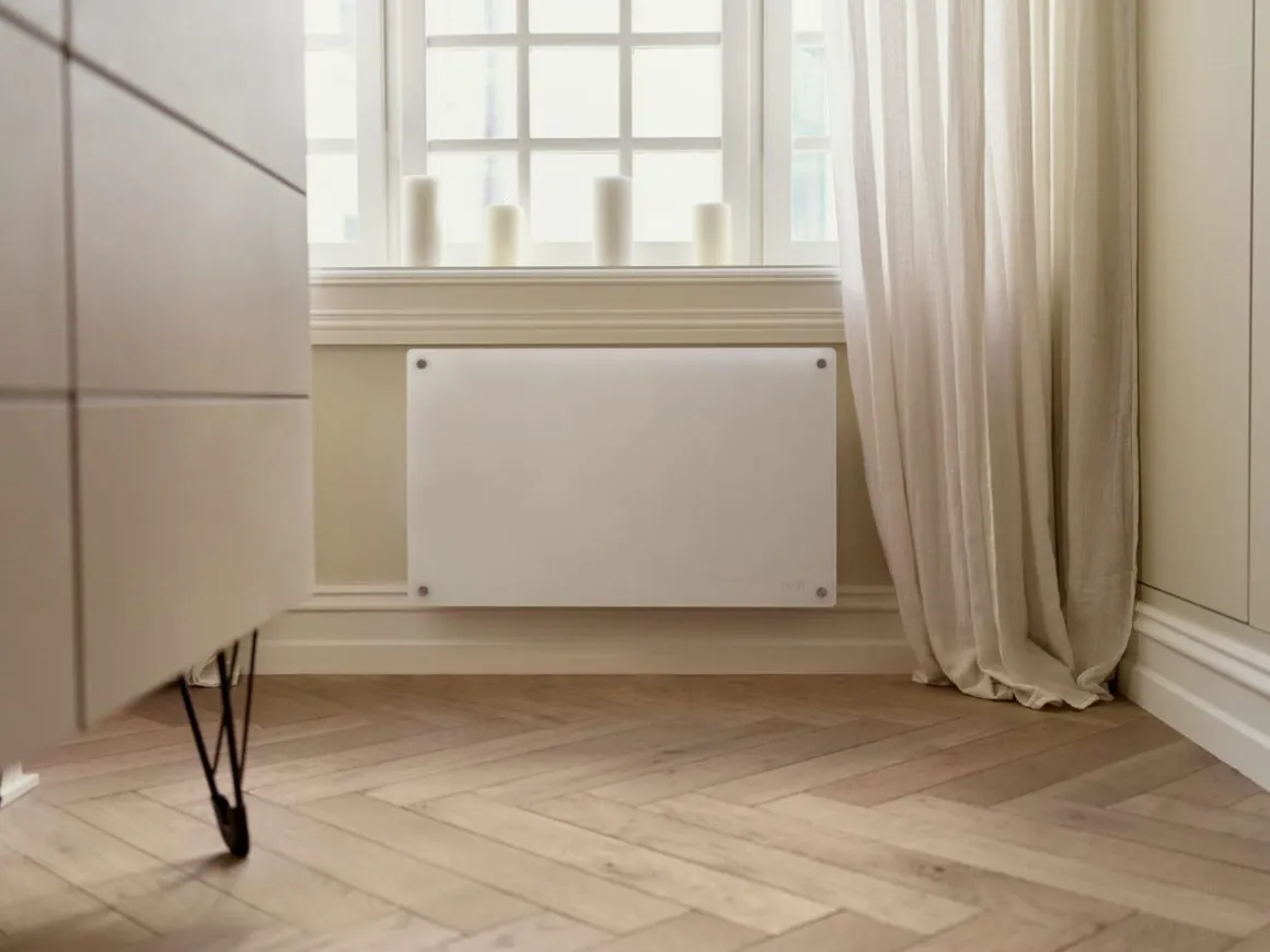 Mill Glass Smart wifi-varmeovn Gen. 4, hvit, 700 W