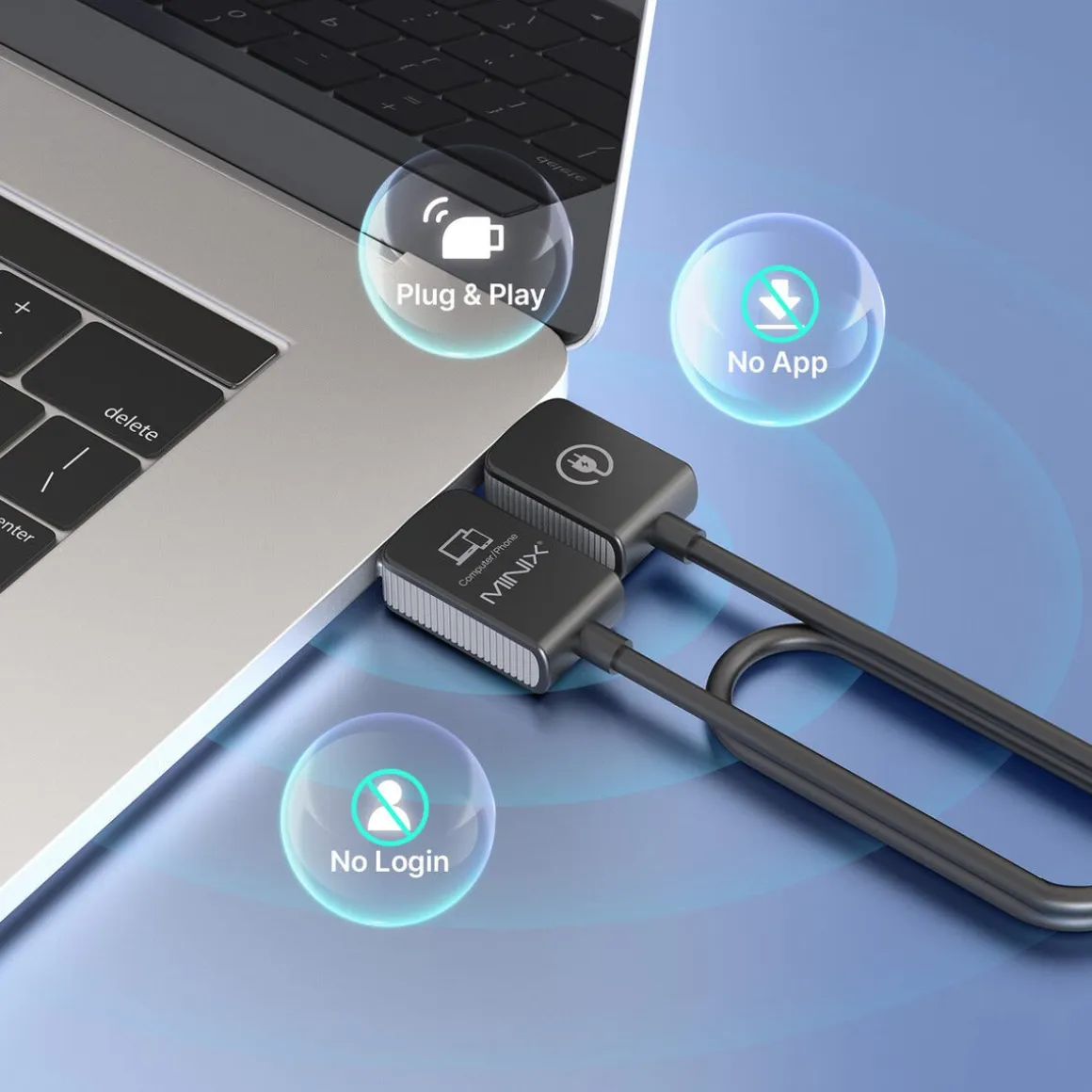 Minix Neo H1 HDMI til HDMI trådløs overføring