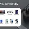 Mobillader til bil 12 V med 2 x USB-C, 65 W billader