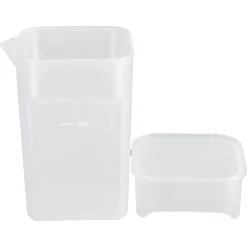 Mugge med lokk, plast, 0,8 liter