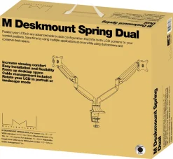 Multibrackets M deskmount monitorarm, VESA, dobbel