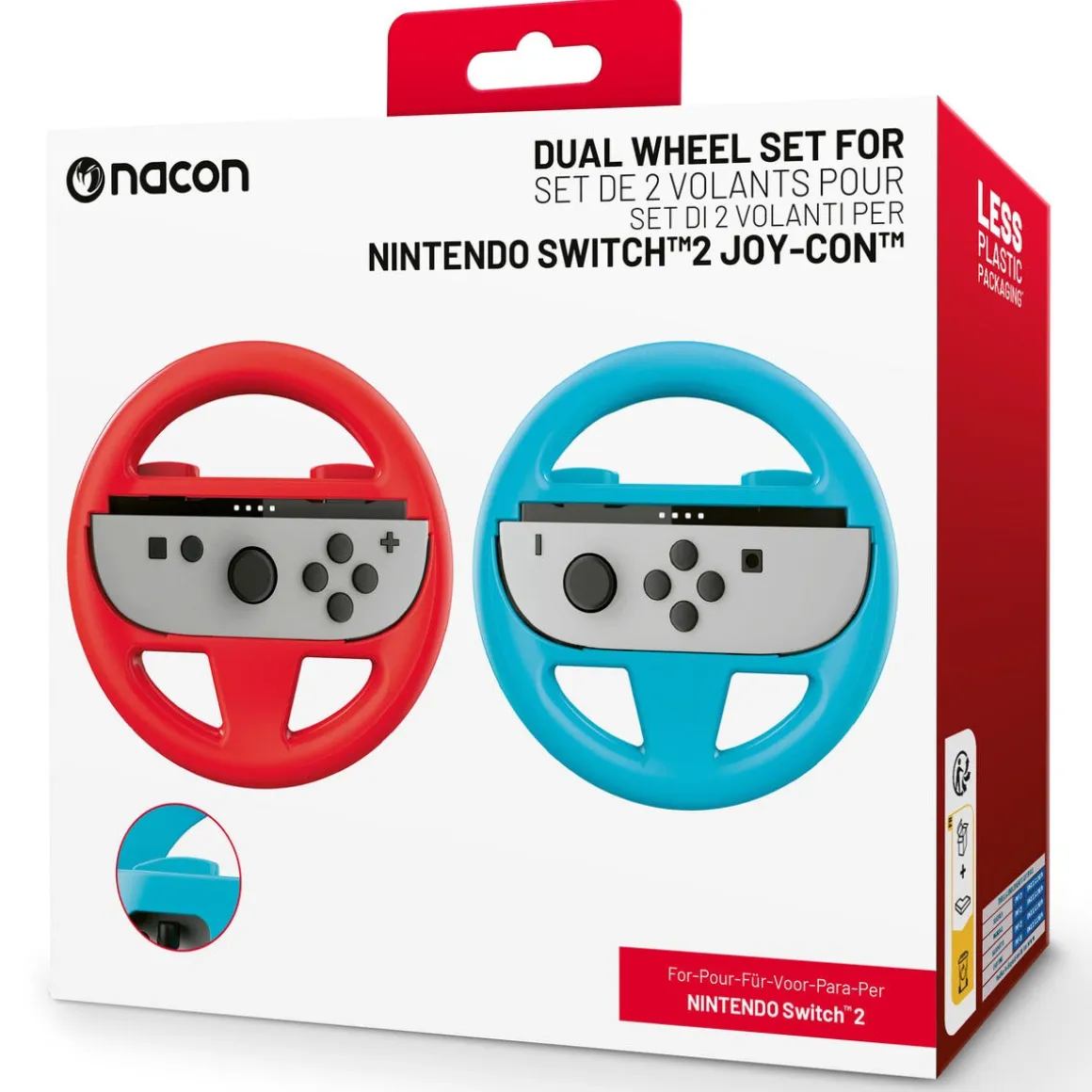 Nacon Wheel Pair ratt til Nintendo Switch 2, 2-pakning