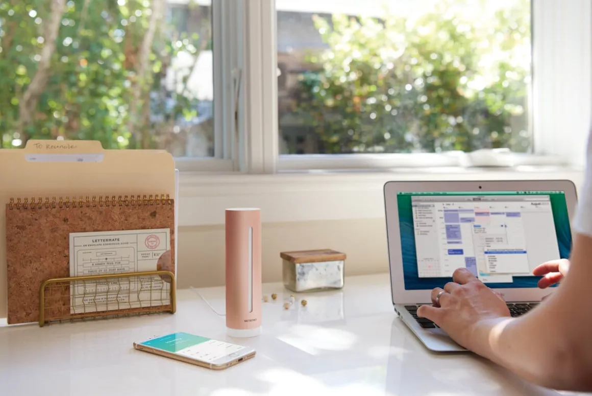 Netatmo smart luftkvalitetsmåler innendørs