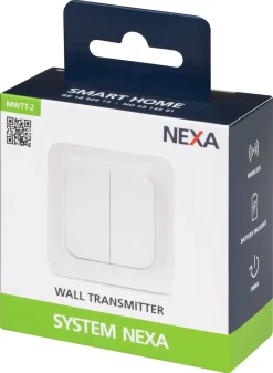 Nexa MWTT-2 veggsender med Eljo Trend dekkramme