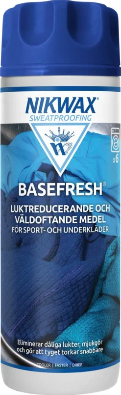 Nikwax Basefresh luktreduksjon for syntetiske stoffer og ull, 300 ml