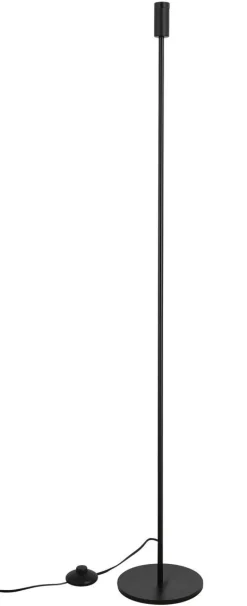 Northlight Axel E14 gulvlampe i svart metall, 120 cm