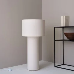 Northlight Didrik gulvlampe, lin og metall